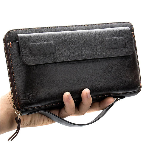Leather Wallets Long Business