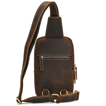 Leather Crossbody Bag Cobalt