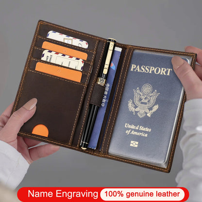 Passport wallet Leather