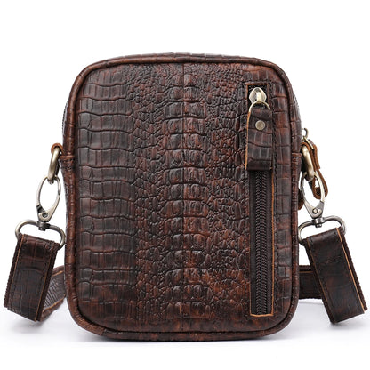 Leather Shoulder Bag Croco