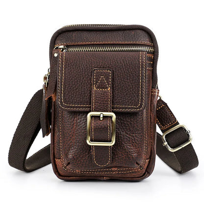 Leather Shoulder Bag Roots