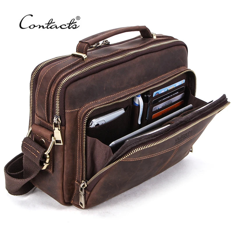 Men's Leather Crossbody Bag.