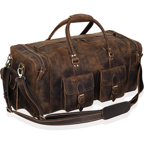 Large Leather Duffel Bag