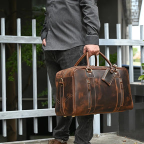 Genuine Leather Travel Duffel