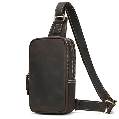 Leather Crossbody Bag Cobalt