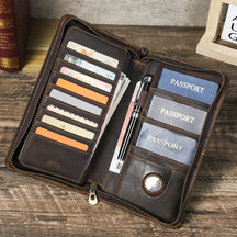 Men's Clutch with Passport and Phone Holder