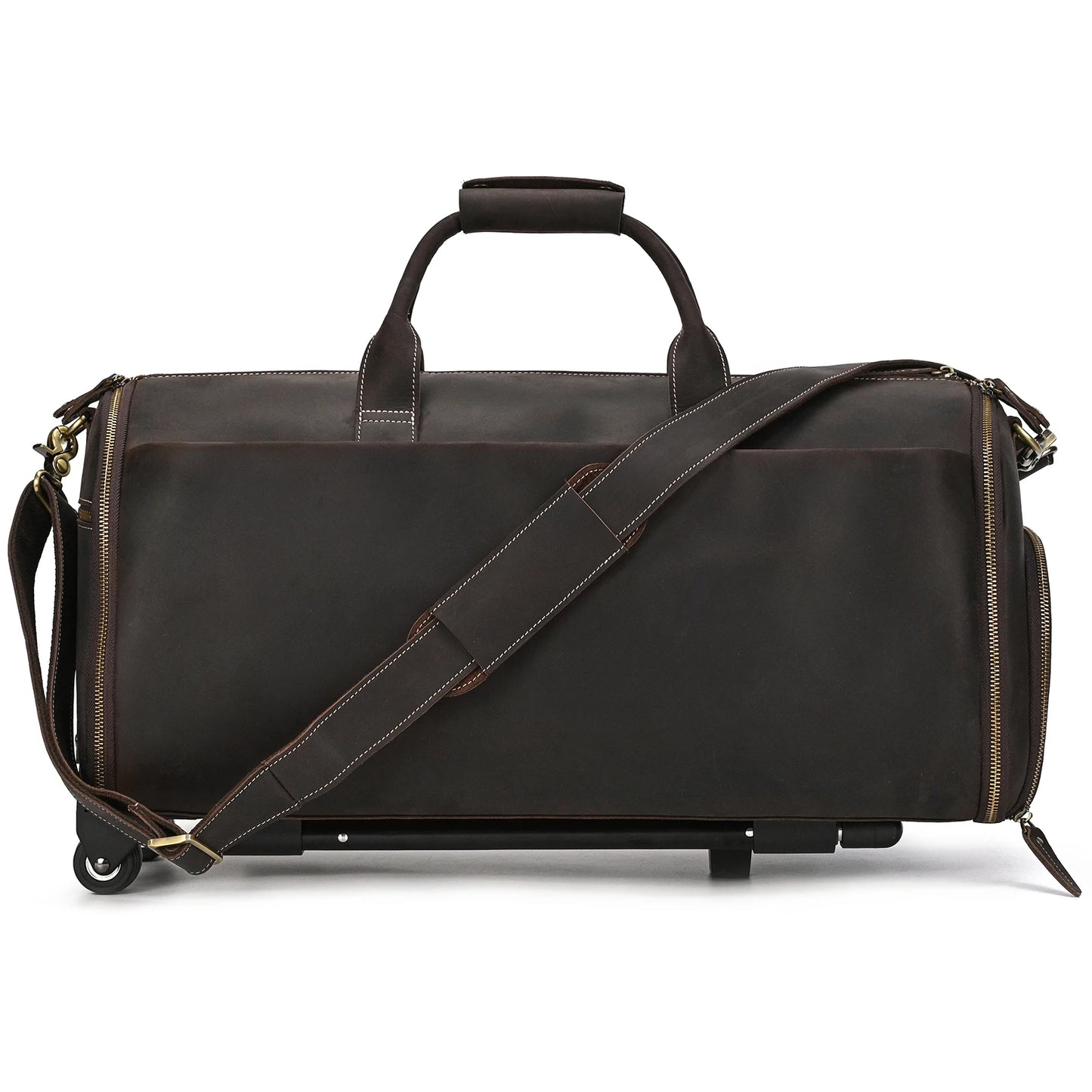 Leather Rolling Luggage