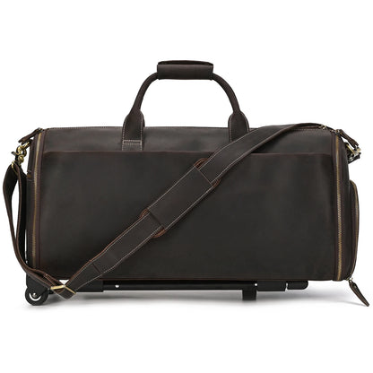 Leather Rolling Luggage