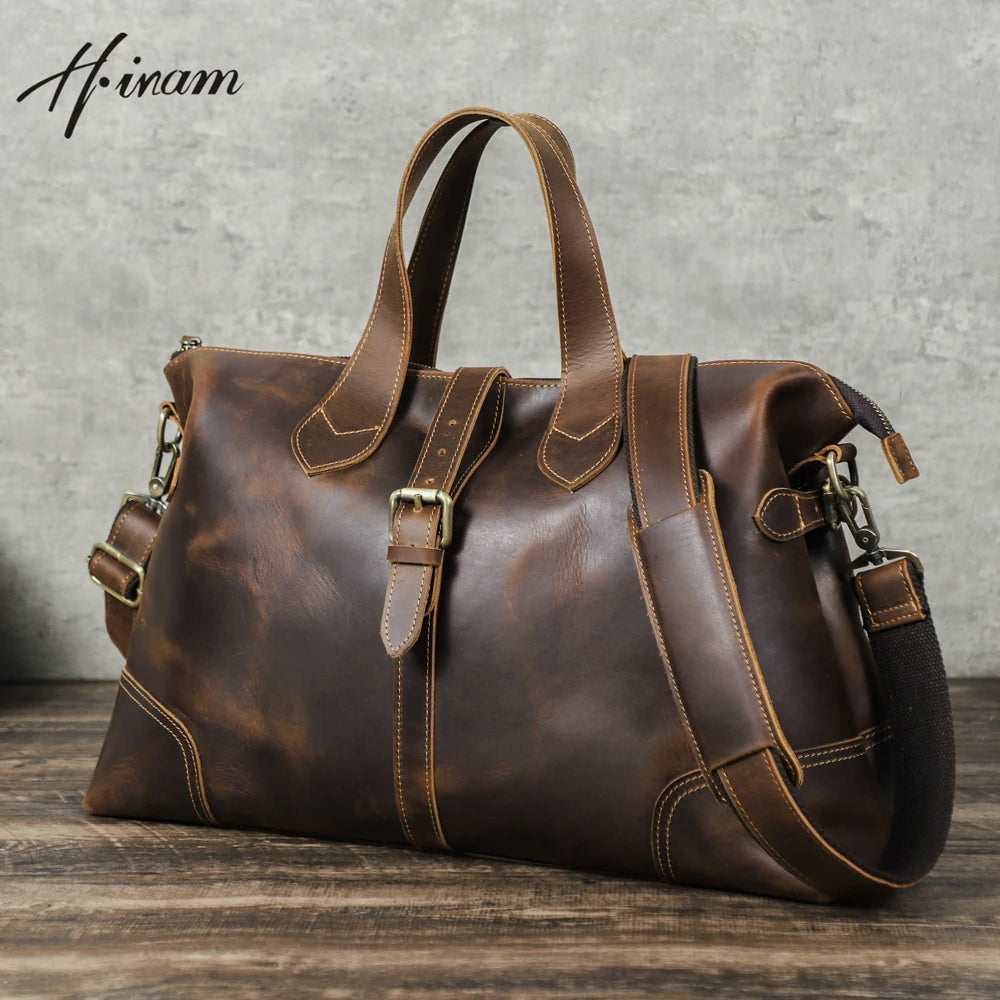 Retro Leather Travel Bag