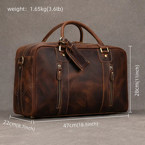 Genuine Leather Travel Duffel