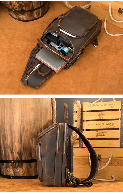 Leather Crossbody Bag Titan