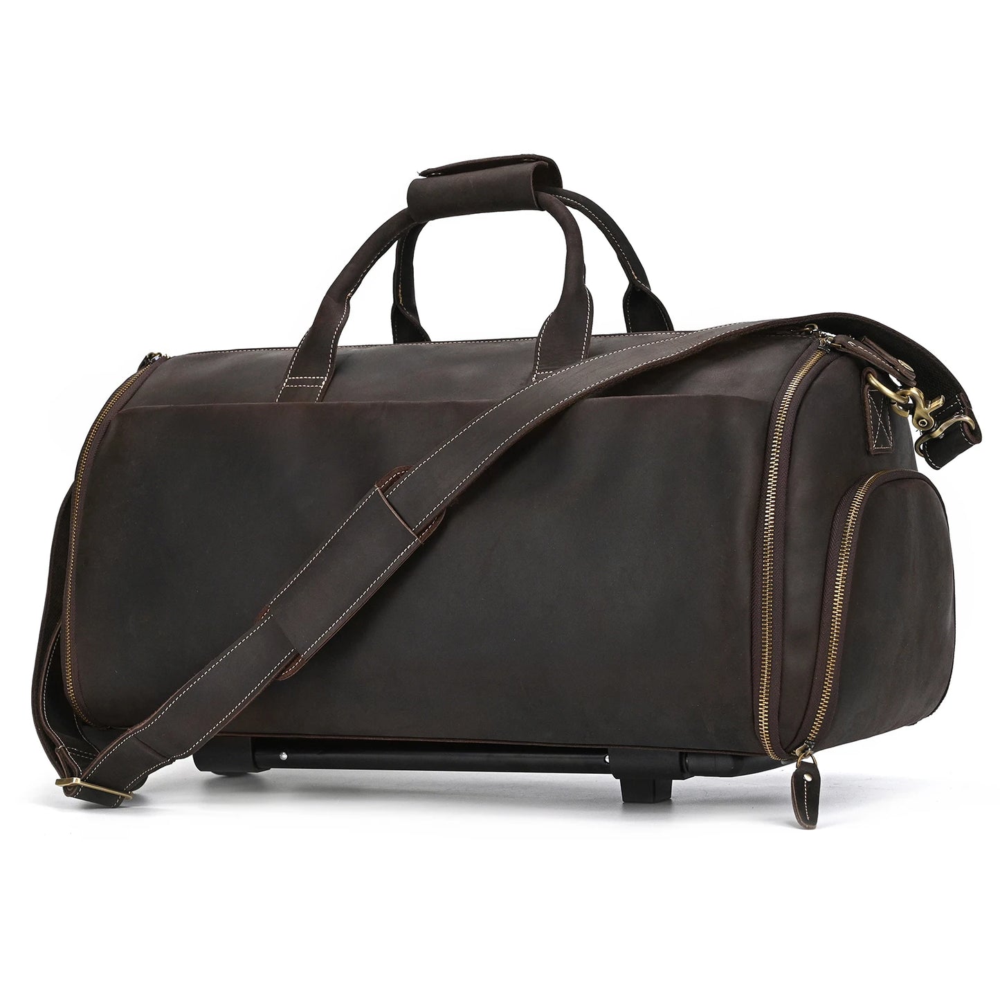 Leather Rolling Luggage