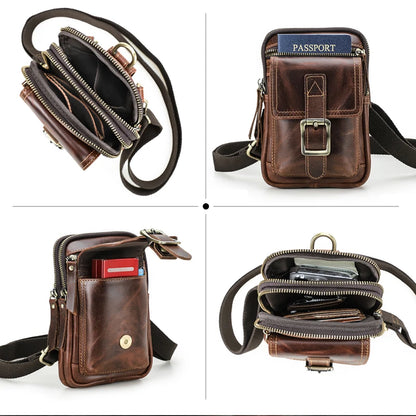 Leather Shoulder Bag Roots