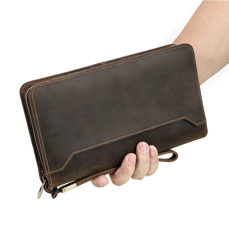 Men's Clutch with Passport and Phone Holder