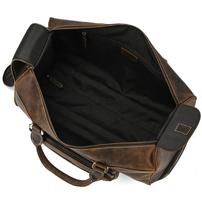 Leather Rolling Luggage Eclipse