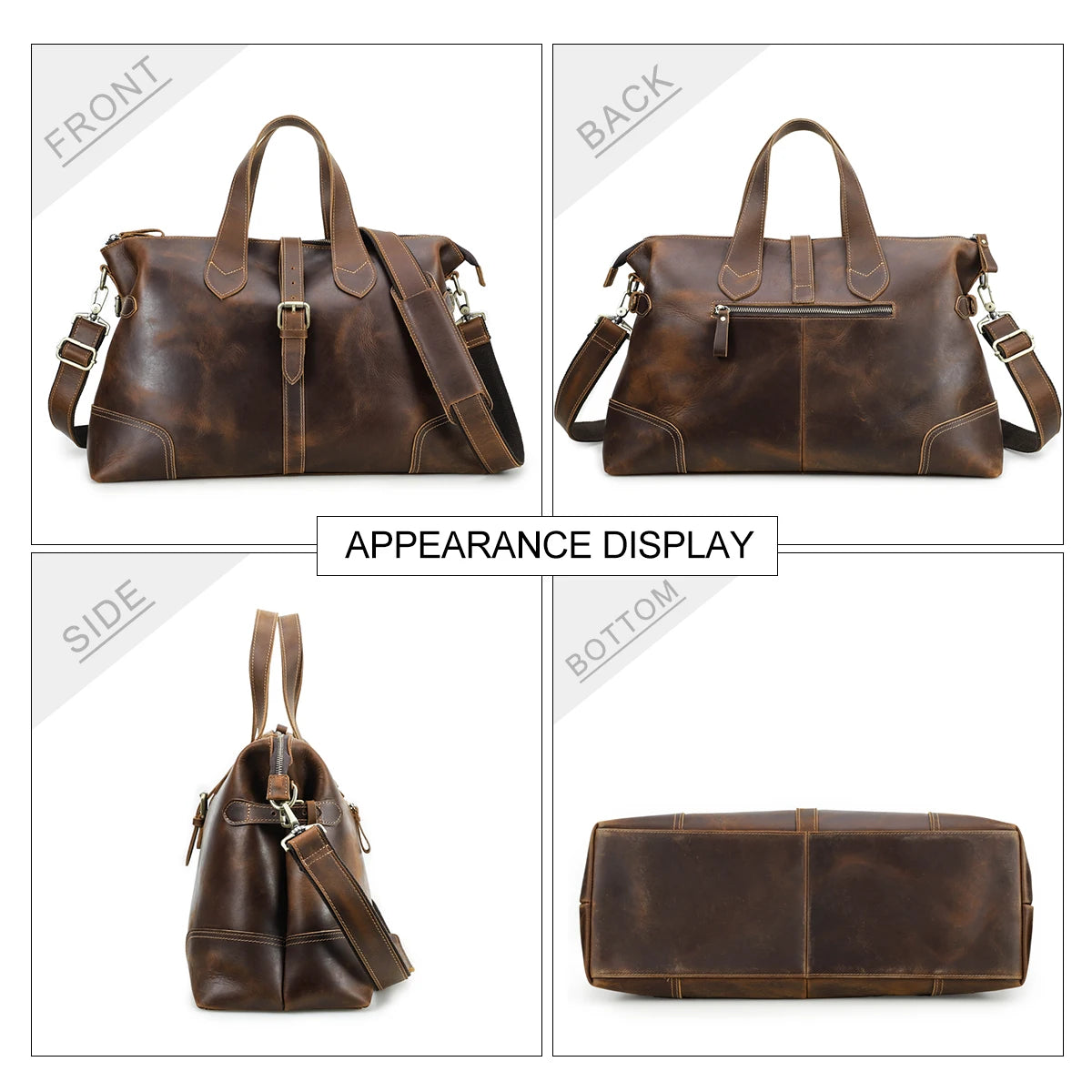 Retro Leather Travel Bag