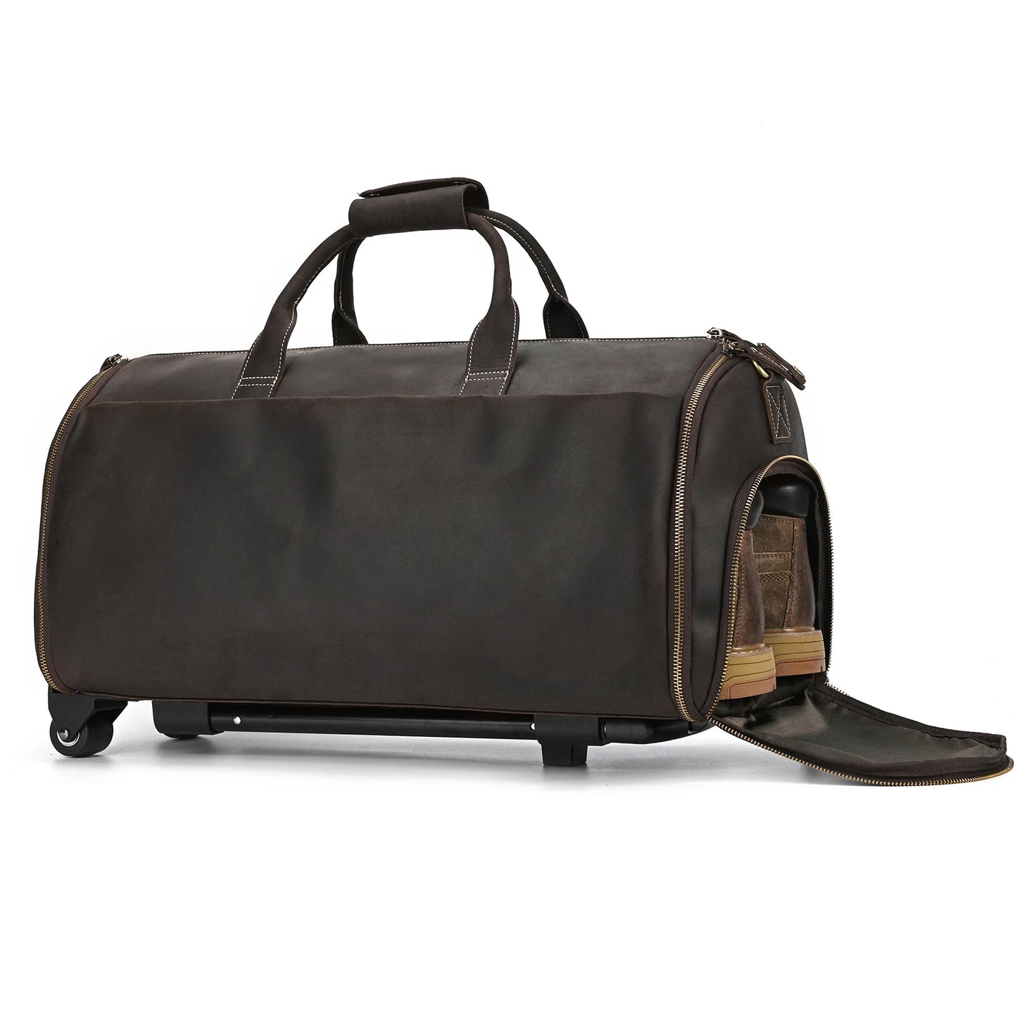 Leather Rolling Luggage
