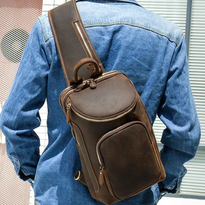 Leather Crossbody Bag Titan