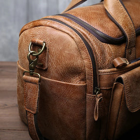 Retro Leather Travel Bag