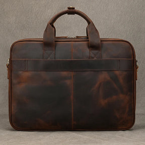 Leather Men Briefcase Vintage Business