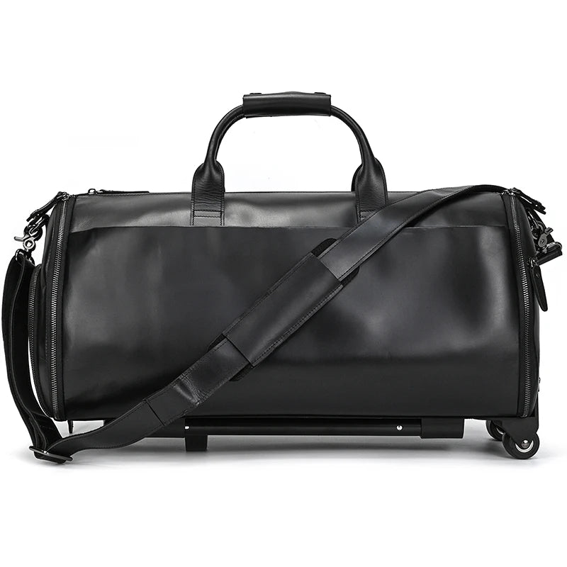 Leather Rolling Luggage