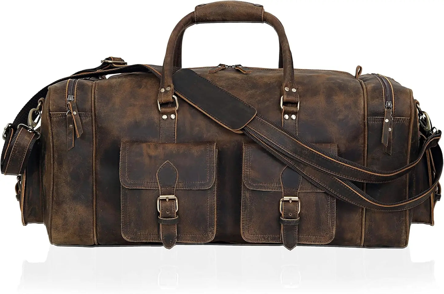 Leather Suitcase Duffel