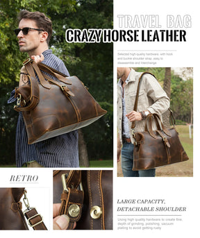 Retro Leather Travel Bag