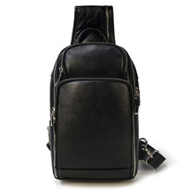 Leather Chest Bag Usb Charging