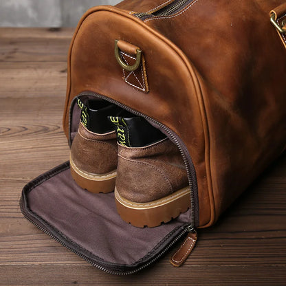 Leather Suitcase Texas