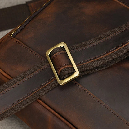 Leather Men Briefcase Vintage Business